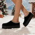 thumbnail image 5 of COM STAR Women's Winter Platform Slippers Warm Fuzzy Slip-On Indoor Outdoor Comfy House Shoes Cozy Fluffy Footwear, 5 of 8