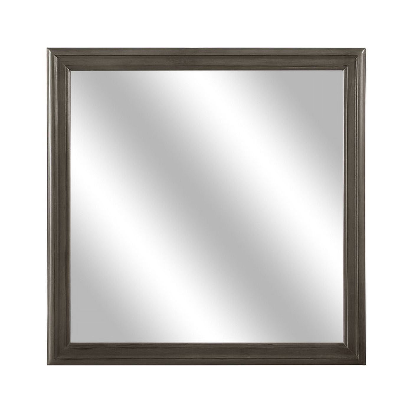 Homelegance 2147SG-6 Mayville Collection Mirror, Stained Grey - 38.25 x 0.75 x 38.25 in.