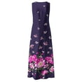 thumbnail image 5 of EQWLJWE Robes d'Été pour Femmes 2023 Robe Longue Sans Manches à Col Rond avec Poche Imprimée Grande Robe d'Été pour Femmes 2023, 5 of 5