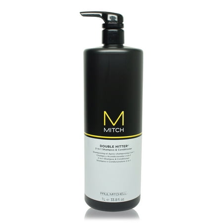 Paul Mitchell Mitch Double Hitter 2-in-1 Shampoo and Conditioner 33.79 Oz