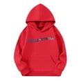 thumbnail image 6 of Xyxonk Cute Hoodies for Kids Fall Winter Fashion Hoodies 2025 Preppy Letter Print Long Sleeve Pullover Hoodies with Pocket Cute Outfits 3-16 Years Red, 6 of 7