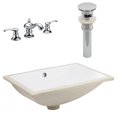 thumbnail image 1 of American Imaginations 20.75-in. W CSA Rectangle Bathroom Undermount Sink Set In White - Chrome Hardware - Overflow Drain Incl. AI-27117, 1 of 9