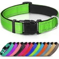 thumbnail image 1 of LAICAIW Reflective Dog Collar,Soft Neoprene Padded Breathable Nylon Pet Collar Adjustable for Medium Dogs,Green,M, 1 of 7