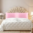 thumbnail image 2 of PiccoCasa Luxury Satin Pillowcases Silky Pillow Cover Set of 2, King Lilac, 2 of 5