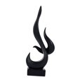 thumbnail image 3 of CoudarTitie Abstract Sculpture Aesthetic Collection Creative Flame Statue Resin Figurine for Black, 3 of 9