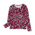thumbnail image 5 of CHEEREAM KidsShirts Girls Cute Long Sleeve Graphic T-Shirts Heart Print Casual Soft Girls' T Shirts for 3-14 Years, 5 of 6