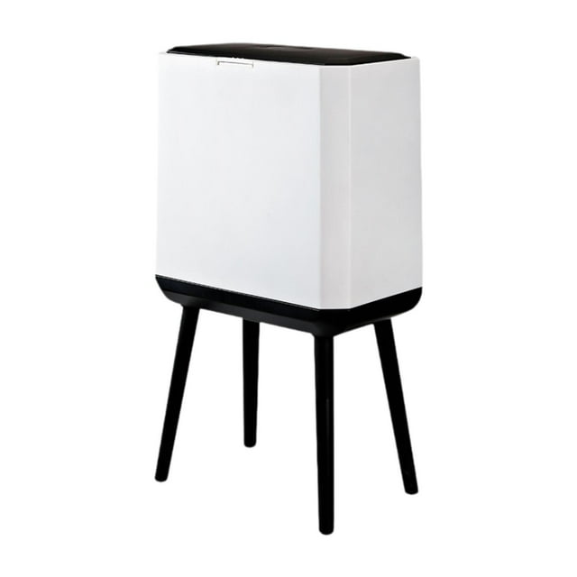 Cubo de basura dividido, cubo de basura, cubo de basura de cocina, cubo de basura para cocina y baño Negro