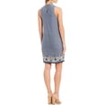thumbnail image 2 of Chelsea & Violet Embroidered Chambray Sleeveless Dress, Blue - Large, 2 of 4