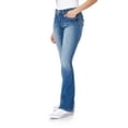 thumbnail image 6 of WallFlower Women's Legendary Bootcut Mid-Rise Insta Stretch Juniors Jeans (Standard and Plus), 6 of 6