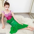 thumbnail image 4 of 【Uhome】3-10 Years Princess Mermaid Costume Ariel Dress for Grils Birthday Party Halloween Cosplay Suit, 4 of 9