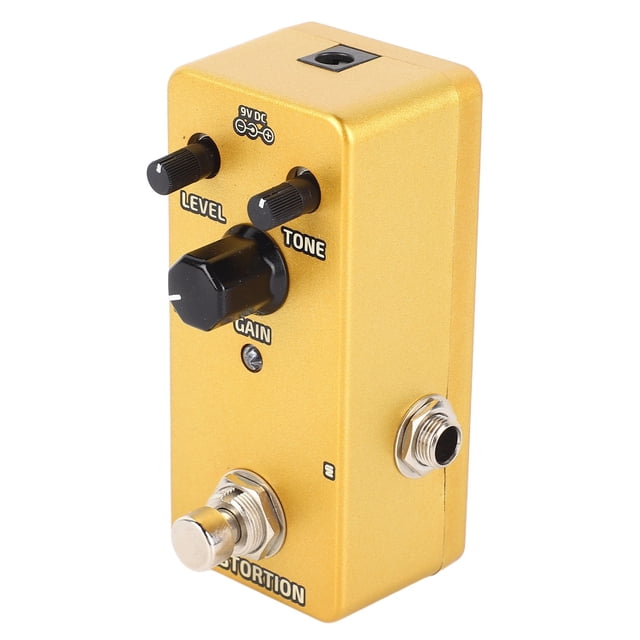 Pedal de Efectos de Distorsión de Guitarra Eléctrica de Metal, Pedal Fx de Ajuste de Tono de Metal Pesado Para Hard Rock, Portátil