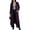Purple, variant on cocolona Long Cardigan for Women LightWeight Long Sleeve Open Front Outerwear Elegant Solid Color Long Jacket with Pockets
