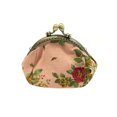 thumbnail image 5 of Wrapables® Canvas and Embroidered Floral Coin Purse Clutch Wallet (Set of 2), Light and Bright Pinks, 5 of 8