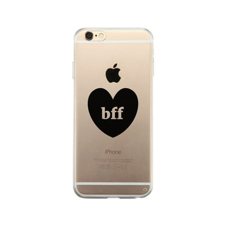 BFF Hearts-Right Best Friend Matching Clear iPhone 6 Phone (Best Phone At The Moment)