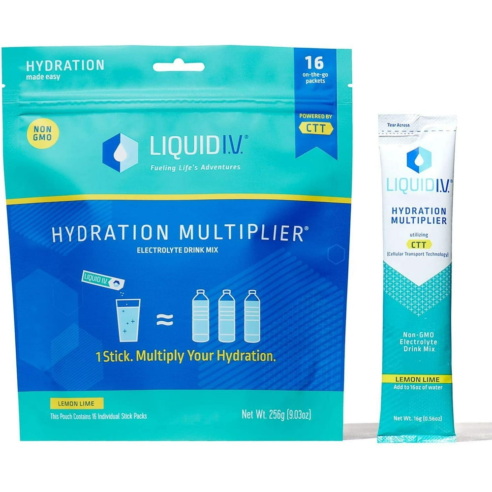 Liquid I.V. Hydration Multiplier Lemon Lime Hydration Powder