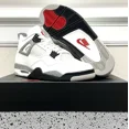 thumbnail image 3 of Ni - ke Size 11.5 - Ni - ke Air Jordan 4 Retro Shoes "White Cement" Fire Red (FV5029-100), 3 of 3
