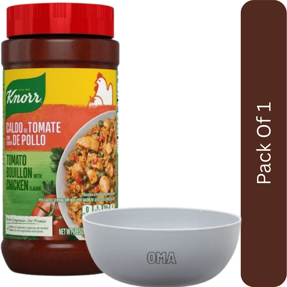 Knorr Granulated Tomato & Chicken Bouillon, 40.5 oz. with white bowl by OMA