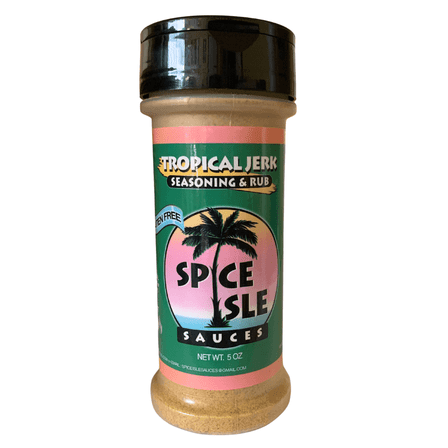 Spice Isle Sauces Tropical Jerk Seasoning & Rub, Spicy Caribbean Blend, 5 oz.