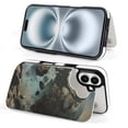 thumbnail image 4 of Compatible with iPhone 11 12 13 mini 14 15 16 Pro Max Plus Wallet Case with Card Holder, PU Leather Kickstand Card Slots Case ( Broken Planet, iPhone 12 mini), 4 of 7