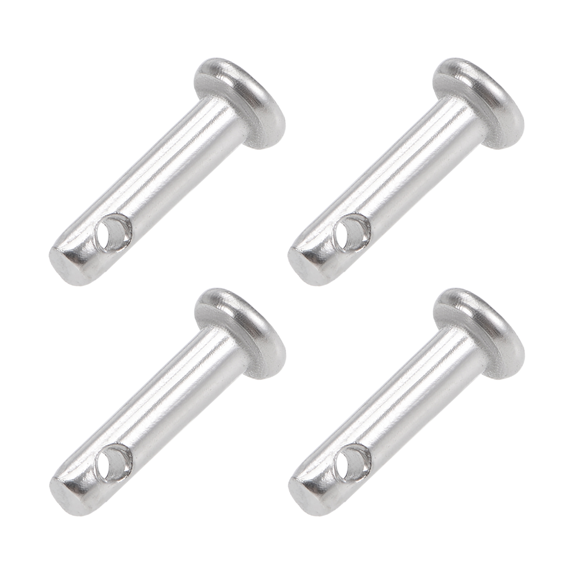 Single Hole Clevis Pins 3mm x 12mm Flat Head 304 Stainless Steel Link
