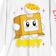 thumbnail image 7 of LankyBox Boxy Adult White Crew Neck Long Sleeve Tee-Large, 7 of 7
