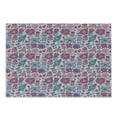 thumbnail image 1 of Garden Cutting Board, Doodle Peonies Tulips Berries Bugs Botanic Display Print, Decorative Tempered Glass Cutting and Serving Board, Small Size, Violet Blue Sky Blue, by Ambesonne, 1 of 1