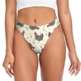 thumbnail image 1 of Fotbe Funny Chicken Tanga Sin Costuras para Mujer con Estampado – Panties Invisibles, Transpirables y Cómodos para Uso Diario-Large, 1 of 6
