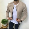 thumbnail image 2 of Vedolay Winter Coats for Men Long Sleeve Loose Cardigan Cover up Cardigan Khaki,L, 2 of 5