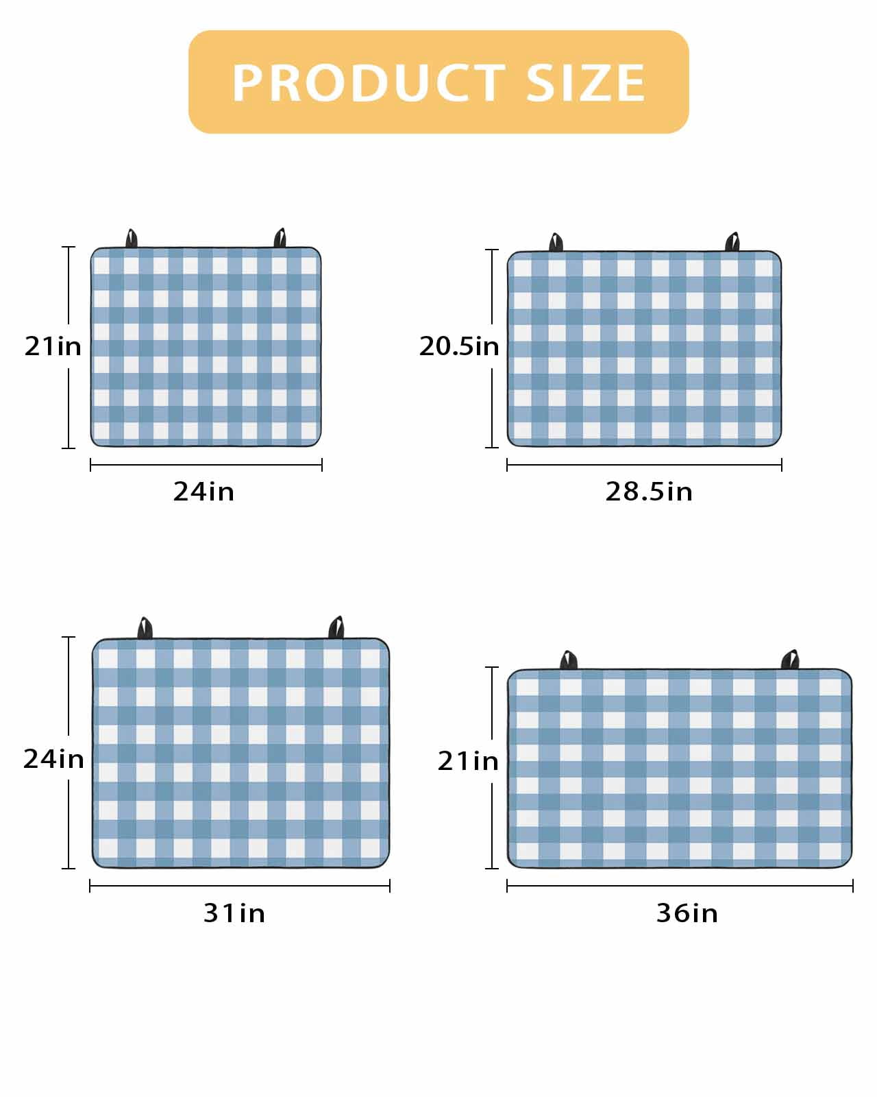 nqOlkjepod Large Induction Cooktop Protector Mat 24"x21", Blue White Plaid Stove Top Covers for Electric Stove, Gradient Geometric Buffalo Checkered Stove Burner Cover Mats, Glass Top Stove Cover