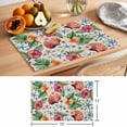 thumbnail image 6 of Ocean Tropical Placemats Set of 6 Coastal Green Palm Leaf Blue Starfish Place Mats Indoor Wipeable Table Mats Washable Cloth Dining Table Placemats for Kitchen Holiday Party Home Decor 13x19 Inch, 6 of 9