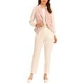 thumbnail image 2 of CHALECO DE TRAJE Doble Botón para Mujer INSPIRE CHIC, Chaleco de Negocios Elegante, Talla XXL, Rosa, 2 of 6
