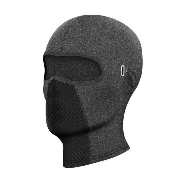 Pasamontañas a prueba DYNWAVEMX Mascarilla facial Cubierta Diadema Escudo Sombreros Gris 8x6.7in