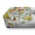 thumbnail image 3 of Nature Soft Flannel Fleece Blanket, Lemon and Orange Clementine Tree Branches Fruit Yummy Winter Season Vitamin Design, Cozy Plush for Indoor and Outdoor Use, 50" x 70", Multicolor, by Ambesonne, 3 of 6