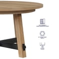 thumbnail image 6 of Steve Silver Aubrey Driftwood Finish 54-inch Round Dining Table, 6 of 9