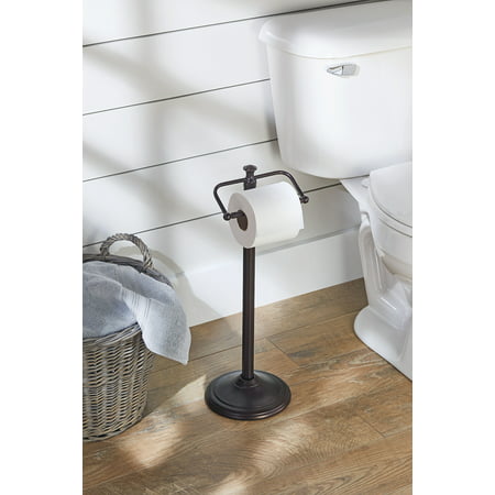 Better Homes & Garden - Oil Rubbed Bronze Standing Toilet Paper (Best Toilet Roll Holder)