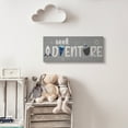 thumbnail image 2 of Stupell Industries Seek Adventure Phrase Outer Space Imagination Novelty Painting Gallery Wrapped Canvas Art Print Wall Art, 10 x 24, 2 of 6