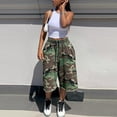 thumbnail image 5 of Women's Wide Leg Sweat Shorts Baggy Raw Hem Bermuda Sweatpant Jorts,2XL, 5 of 6