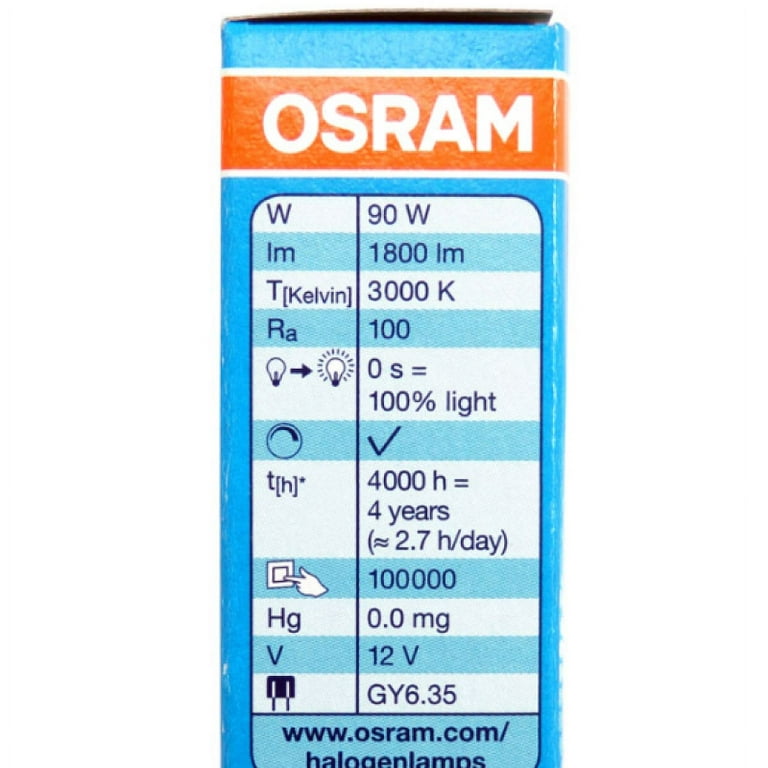 OSRAM Halogen-pin-Base/HALOSTAR / GY6.35-Socket/dimmable / 12 Volt
