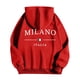 thumbnail image 4 of MHFRRA Sudadera con Capucha y Estampado de Letras para Uso Informal Jersey Elegante y Cómodo para Uso Diario Ideal para Actividades Al Aire Libre y Relajación Rojo, 4 of 5