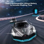 MIEBELY Remote Car, 1/16 Scale Bugatti Divo RC Car High Speed 12Km/h, 2.4Ghz Licensed Model Car with Led Light Racing Hobby Toy Car for Adults Boys Girls Age 6+ Years Gift