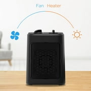 Mainstays 1500W Ceramic Fan-Force Electric Space Heater, Black, New