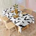 thumbnail image 3 of Halloween Bat Pattern Rectangle Tablecloth 60"x120",Waterproof Polyester Rectangle Table Cloth, Wipeable Spillproof Polyester Tablecloth for Dining, Camping, Indoor and Outdoor, 3 of 6