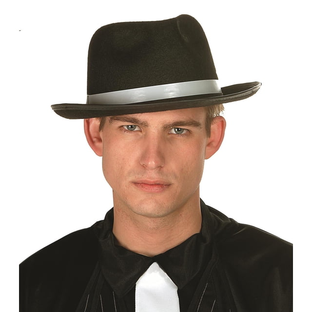 Gorro de disfraz RG Disfraz de gángster de fieltro, 30 cm, negro
