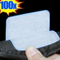 thumbnail image 2 of Carpet Fixing Stickers Double Sided Self-Adhesive Non-slip Sticker Car Floor Mat Fixed Patches Universal Adhesive Fastener Tapes White-Rectangle-A 10pairs (20pcs), 2 of 6