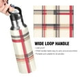 thumbnail image 4 of Yayeee 20oz Insulated Water Bottle Double Wall Stainless Steel with Flip Straw Lid, Red Tartan, 4 of 7