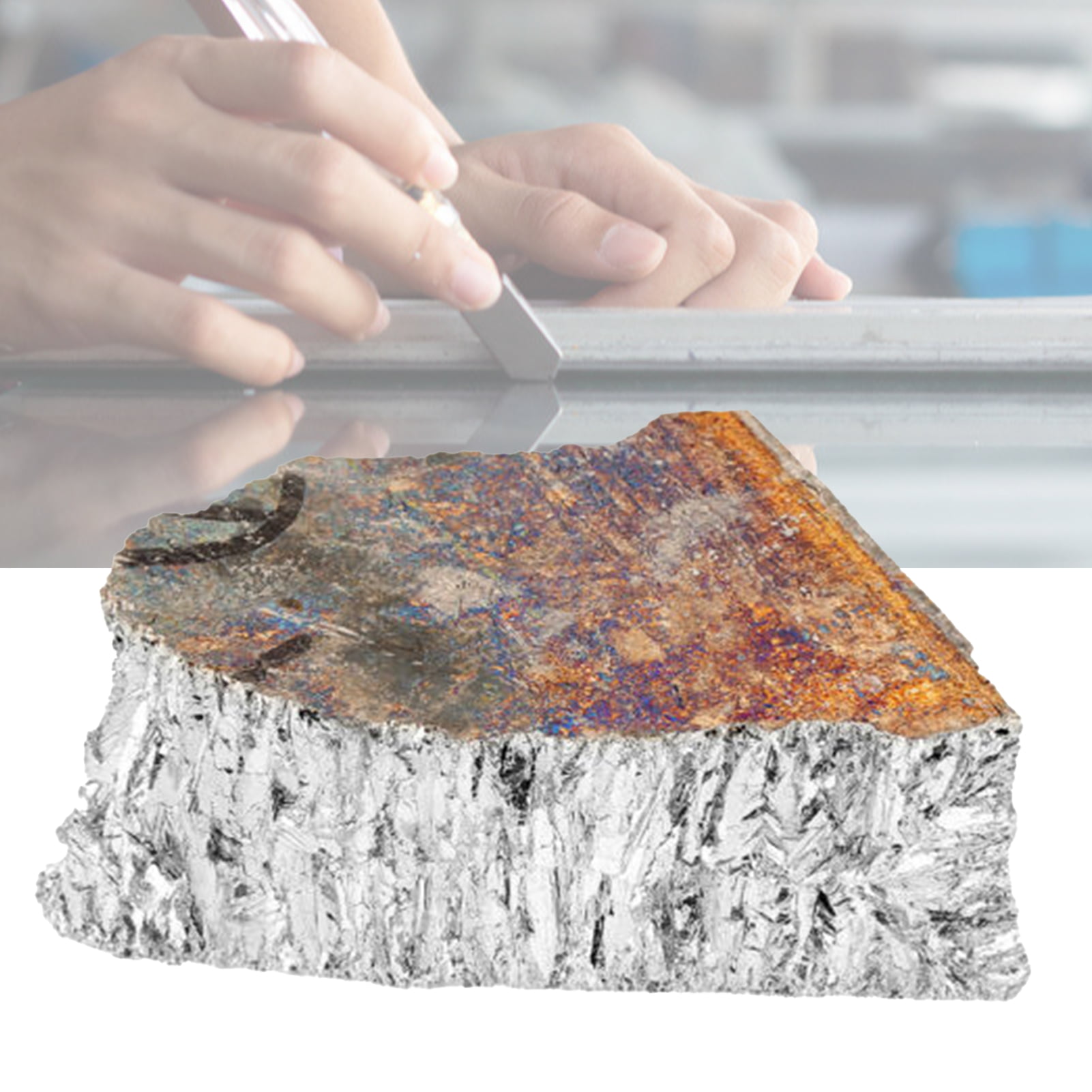 1kg Bismuth Metal Irregular Shape Diamagnetic Elementary Substance  Multipurpose Bismuth Ingot for Semiconductors 