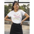 thumbnail image 2 of Cute Pink Lovely Magic Unicorn T-Shirt Women -Image by Shutterstock, Female x-Large, 2 of 4