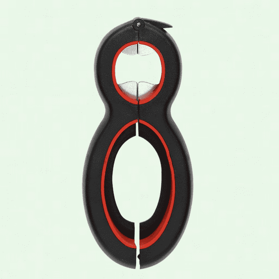 6 in 1 Multi Opener, All in One Bottle Opener, Can, Soda and Jar Opener for Kitchen Cooking