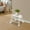 Clear, variant on 2 Step Portable Folding Step Stool with Anti-Slip Pedals, Step Ladder Hold up 110lbs for Home, Office, Kitchen (Clear Brown)