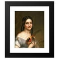 thumbnail image 2 of Charles Bird King 12x14 Black Modern Framed Museum Art Print Titled - Miss Satterlee (ca. 1830-1839), 2 of 5